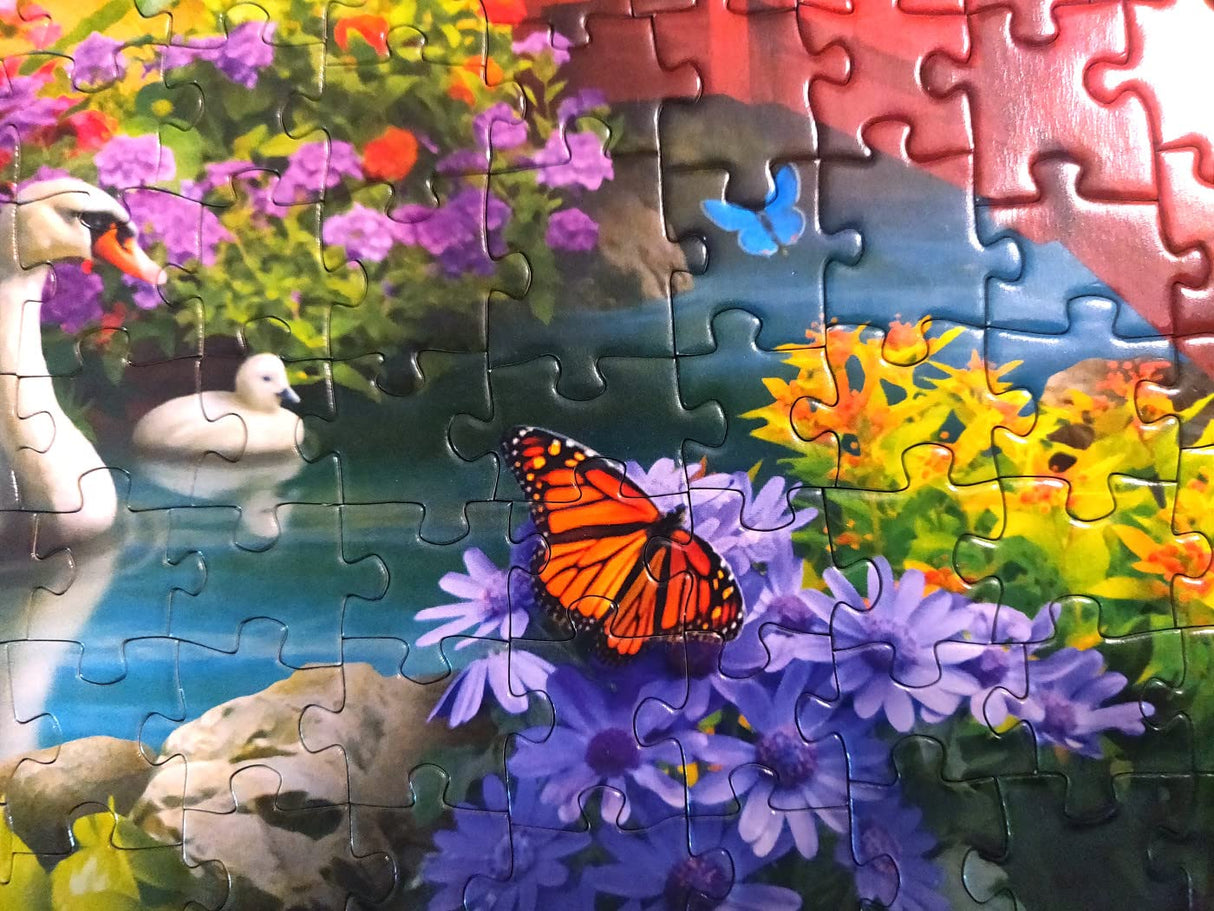 Masterpieces 750 Piece Jigsaw Puzzle for Adults, Family, Or Kids - Over The Bridge - 18"x24" Masterpieces