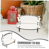 STOBOK White Embryo Chair Dining Table Bench Christmas Crafts Chair Sublimation Memorial Bench Blanks ornament Chair Decor for Tabletop Home Decor, Personalized Photo Frame Sublimation 4pcs. STOBOK