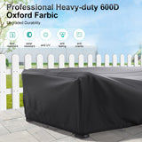 BROSYDA Patio Furniture Covers, Heavy Duty Outdoor Furniture Cover Waterproof, Sectional Sofa Set Covers Table and Chair Set Covers 108" L × 82" W × 28" H BROSYDA