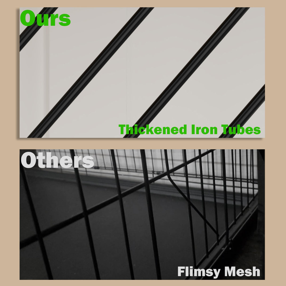 DAWNSPACES Furniture Dog Crate,71" Heavy Duty Wooden Dog Cage Kennel with a Removable Divider & Sliding Doors,Indoor Furniture Style Dog Crate Table,Dog House for Large Medium Small Dogs,White DAWNSPACES