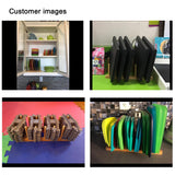 INNERNEED Bamboo Wooden Plate Racks Dish Stand Holder Kitchen Storage Cabinet Organizer for Dish/Plate/Bowl/Cup/Pot Lid/Cutting Board (Pack of 2) INNERNEED