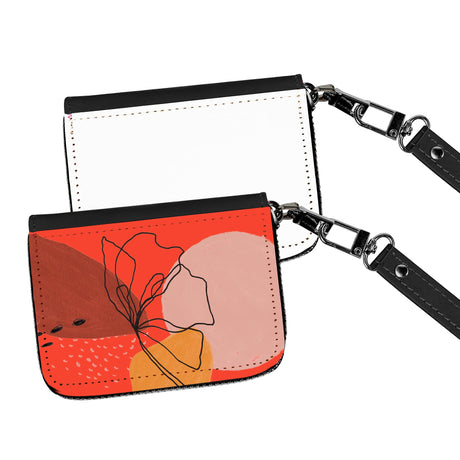 Zeloyaut 2 Pack Sublimation Blank wallet for women,black leather coin purse,zipper change bag, Jewelry Pouch,Personalized heat press,High temperature resistance and durability,3.9in*2.95in*1.18in Zeloyaut