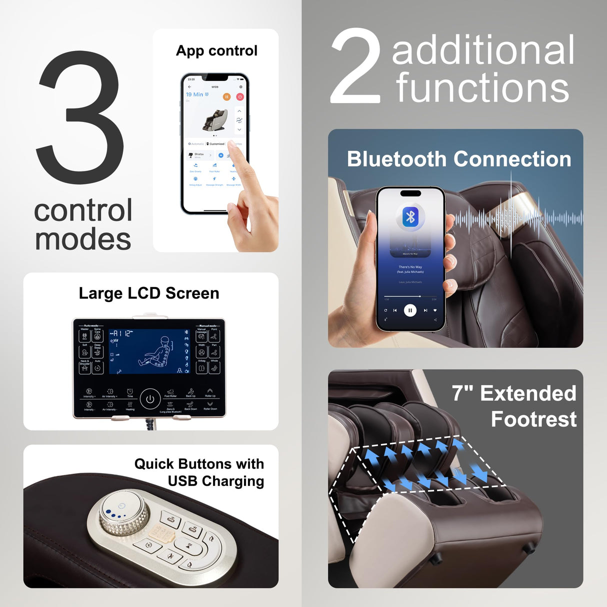 iBooMas Massage Chair, 2025 SL-Track Zero Gravity Shiatu Massage Chairs Full Body Recliner, APP, Touch Screen, Foot Rollers, Airbags, Bluetooth, Body Scan, Thai Stretch(Brown) iBooMas