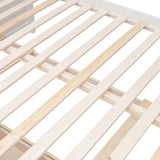 Ball & Cast Twin-Over-Full Bunk Bed with Twin-Size Trundle and Drawers,Separable Wood Bunkbed w/Full-Length Guard Rail & Slat Support,Space Saving,Bedroom Furniture for Student Dorms,Studio,White Ball & Cast