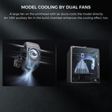 Creality K1 MAX 3D Printer Upgrade with 600mm/s Printing Speed 300°C High-Temperature Nozzle Direct Extruder Hands-Free Auto Leveling Dual Z Axes Stable Cube Frame 11.81x11.81x11.81inch Creality