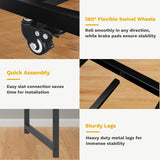 DWVO Twin Daybed with Trundle, Twin Size Day Bed Frame with Pull Out Trundle, Heavy Duty Metal Sofa Bed Frame for Living Room and Guest Room, Black DWVO