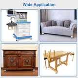 W B D WEIBIDA Leveling Casters Heavy Duty with Upgraded Ratchet Handle Design, 360 Degree Swivel Castor Wheels, Adjustable Casters with Feet for W B D WEIBIDA