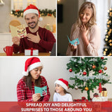 FALIMITLESS Christmas Cards Set – Cute Holiday Greeting Cards with Envelopes & Stickers – Funny Designs for Kids, Friends, Family – 12 Pack (Christmas Color) FALIMITLESS