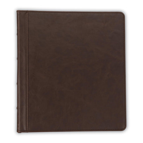Samsill Vintage Hardback 3 Ring Binder, Professional Binder Organizer, Planner, 1 Inch 3 Ring Binder, Letter Size 8.5 x 11, No Zipper, Brown Samsill