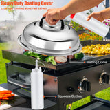 RINPIR 42pcs Griddle Accessories Kit for Blackstone, Flat Top Teppanyaki Spatula Set with Enlarged Spatulas, Melting Dome and Burger Press, Professional Hibachi Tools Gifts for Outdoor BBQ RINPIR