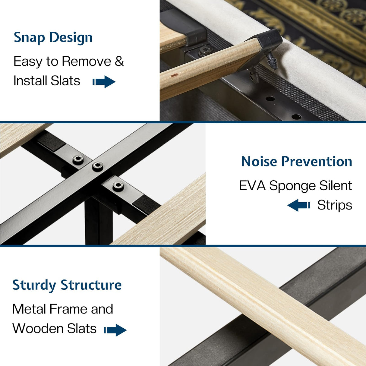 Jocisland King Size Bed Frame with Storage - Upholstered Lift Platform Bed, Wingback Headboard, Hydraulic System, No Box Spring Needed, Wood Slats Support, White Jocisland