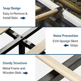 Jocisland King Size Bed Frame with Storage - Upholstered Lift Platform Bed, Wingback Headboard, Hydraulic System, No Box Spring Needed, Wood Slats Support, White Jocisland