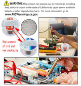 4-in-1 welding tool set, soldering iron tip cleaner + 0.6mm solder wire (1.76 oz / 50 g) + Rosin Solder Flux Paste (0.35 oz / 10 g), no-clean soldering core (2.0mm, 29.5 inches) YCD