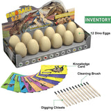 EARTH'SCODE Dinosaur Eggs Excavation Dig Kit, 12 Dino Egg with 12 Cute Unique Dinosaurs Inside Toys for Best Holiday & Birthday Archaeology Science STEM Crafts Gifts for Kids 3-12 Years Old EARTH'SCODE
