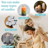 Paraffin Wax for Candle-Making - 430G White Paraffin Wax Beads Pellets for DIY Craft Projects,Candle Making,Canning,Waterproofing,Furniture Metal Preservation for Christmas,Halloween Decoration CARGEN