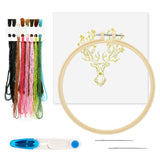 Maydear Embroidery Kit for Beginners Patterns Punch Needle Kit,Cross Stitch Kits,French Stamped Embroidery Starter Kit Adults Including Embroidery Hoop Color Threads and Embroidery Scissors Maydear