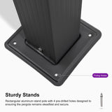 PURPLE LEAF 10' X 13' Outdoor Retractable Pergola with Sun Shade Canopy Patio Metal Shelter for Porch Garden Beach Pavilion Grill Gazebo Modern Yard Grape Trellis Pergola, Gray PURPLE LEAF