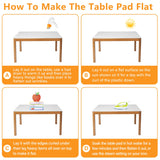 VeeCano 24X48 Inch Clear Plastic Table Protector PVC Vinyl Kitchen Dinner End Coffee Table Top Cover Cloth Wood Furniture Protective Runner Liner Pad for Console Office Garden Picnic Table VeeCano