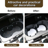 180 PCS 2.75 in Sublimation Blank Car Coasters, Neoprene Car Coasters, Auto Cupholder Neoprene Coasters with Finger Notch and DIY Personalization Option,Circular Opening, Painting,Sublimation KUKLIPJIM