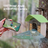 Fazoxo Bird Feeder with Camera, Smart AI Bird Breed Recognition, Birds Motion Detection with Real-Time Notice, Auto Capture Bird Watching WiFi Fazoxo