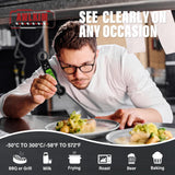 AWLKIM® Instant Read Meat Thermometer Digital - Waterproof Food Thermometer with Backlight for Cooking, Grill, Candy, Kitchen & Stocking Stuffers for Men - Grey AWLKIM