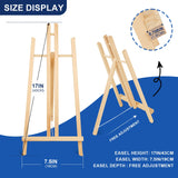 ESRICH 2pcs 17 Inch Tabletop Easels, Easel Stand for Painting,Tripod, Painting Party Easel, Kids Student Desktop Easel for Painting,Paint Easel for Canvas Painting ESRICH