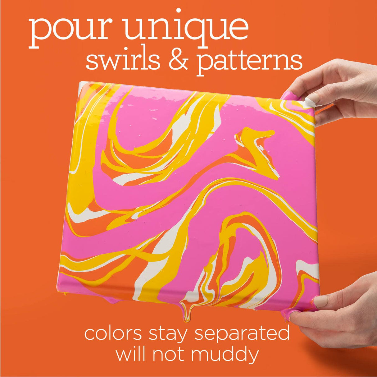 Apple Barrel Ocean Vibe Pre-Mixed Set, Set of 4 Fluid Ready Pour Paints Perfect for DIY Arts and Crafts Projects, 13479E Apple Barrel