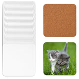 40pcs Sublimation Square Coasters, Cardboard Coasters, 4x4in MDF Hardboard Coaster MDF Wooden Coaster Sublimation Cork Coasters Bulk for DIY Crafts Painting Home Decoration NQEUEPN