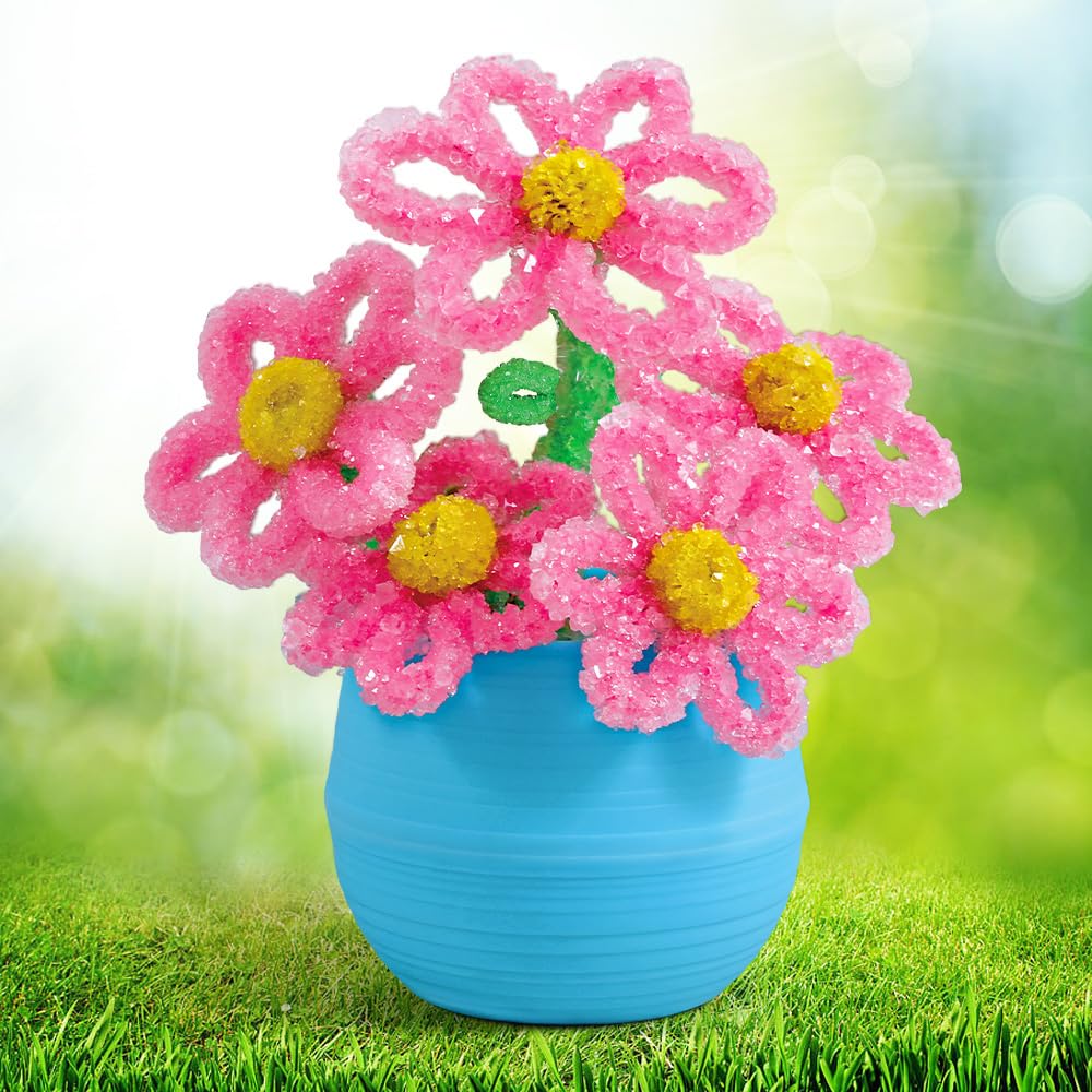 Crystal Flower Growing Kit - Crafts for Girls Ages 6-8 - Create Flowers Crystals Science Experiment Kit - STEM Educational Toys Gifts for 6+ Eggbox