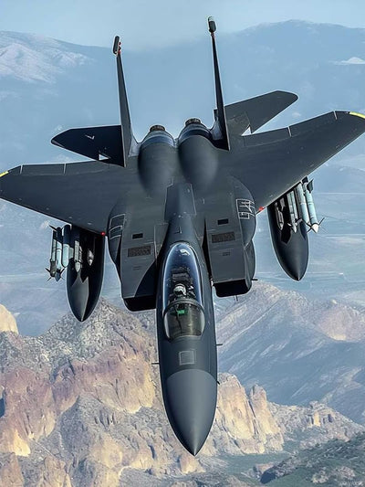 JXAVAXDE Funny Fighter Aircraft Diamond Art Painting Kits for Adult, Airplane 5D Diamond Art for Adults, Round Drill Painting by Diamonds Art and Crafts for Home Wall Decor Gift 12x16 Inch