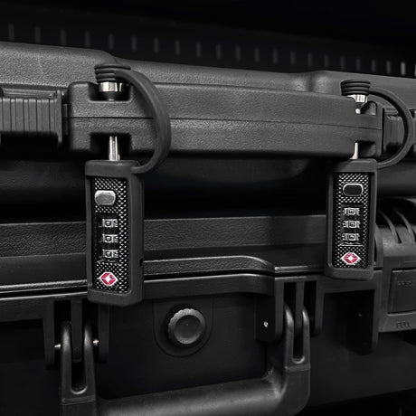 LAFENLIN Gun Case Locks 2 Pack, TSA Approved Case Locks for Gun Case,Handgun Case Padlock for Gun Safe, Air Travel Locks Hard Pistol Cases Locks for Rifles and Shotguns, 3 Digits Heavy Duty TSA Locks LAFENLIN