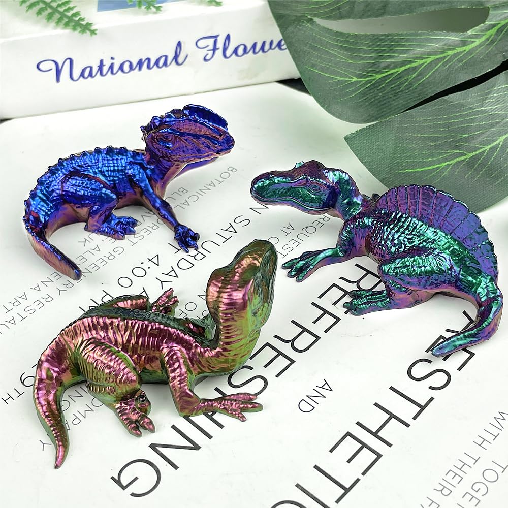 RESINWORLD Set of 6 Pieces 3D Dinosaur Silicone Molds, Dino Baby Resin Mold, Cute Animal Dinosaur Mold for Resin Plaster Clay Casting ResinWorld