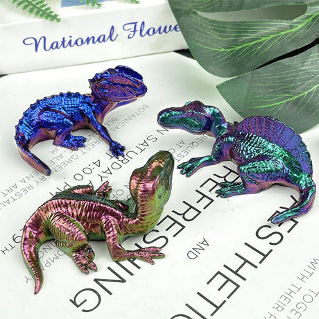 RESINWORLD Set of 6 Pieces 3D Dinosaur Silicone Molds, Dino Baby Resin Mold, Cute Animal Dinosaur Mold for Resin Plaster Clay Casting ResinWorld