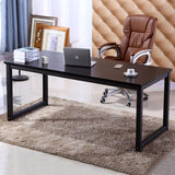 NSdirectModern Computer Desk 63 inch Large Office Desk Writing Study Table for Home Office Desk Workstation Wide Metal Sturdy Frame Thicker Steel Legs, Black. NSdirect