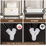 Neatrays Wardrobe Closet, 66 Inch Portable Closet for Hanging Clothes, Large Capacity Clothes Rack Organizer with Cover & 4 Hanging Rods & 8 Storage Shelves & 2 Side Pockets (Black) Neatrays