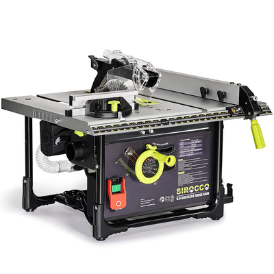 SIROCCO Dustless Table Saw 8.5" for Jobsites, Portable 98.5% Dust Collection Rate Cutting Speed Up to 4500RPM, 60T Blades (Standard)
