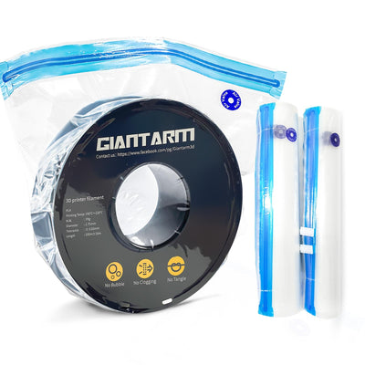 GIANTARM 10pcs Filament Storage Bags, 0.26mm 3D Printer Filament Storage Bags, Prevent and Monitor Moisture Keeping Filament Dry, 39.5x32.5cm (No Pump)