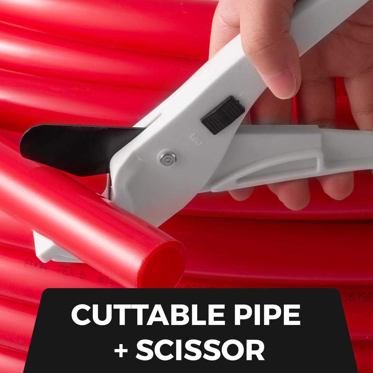 Happybuy Pex Pipe Tubing 1 Inch 300ft Pex Tubing Non-Barrier Radiant Water Plumbing Pipe Pex-B ?1" Non-Barrier/300FT/Red? Happybuy