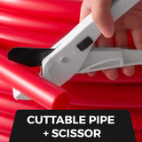 Happybuy Pex Pipe Tubing 1 Inch 300ft Pex Tubing Non-Barrier Radiant Water Plumbing Pipe Pex-B ?1" Non-Barrier/300FT/Red? Happybuy
