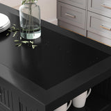 Nantucket Distressed Black Kitchen Island by Home Styles homestyles