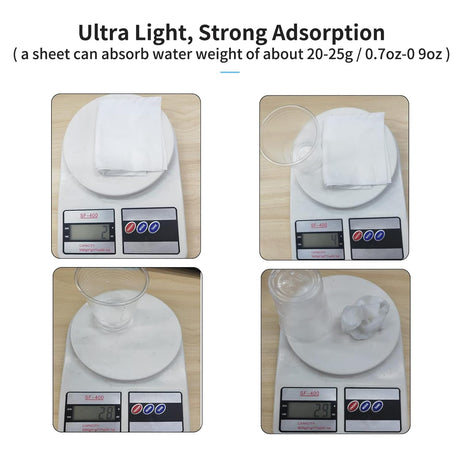 FYSETC Resin 3D Printing Cleaning Wipes - Upgrade Dry-Wettable Wipers: Ultrasoft Large Size Clean Up Tool for Silicone Slap Mat 405nm UV Resin Curing Machine Vat Tank Funnel Washing Bucket Print Bed FYSETC