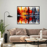 igoodom Paint by Numbers Kit for Adults – Landscape Adult Paint-by-Number on Canvas, DIY Acrylic Painting Set for Home Decor, 16x20in igoodom