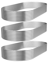 FRIZIONE 3pcs Galvanized Raised Garden Bed Outdoor,Steel Garden Bed for Vegetables,Above Ground Garden Box for Flower,Metal Raised Beds for Gardening FRIZIONE