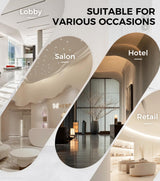 Anzhap L-Shaped Reception Desk with Counter, Front Desk Reception Counter with Drawer, Keyboard Tray & Cable Box for Office, Salon, Lobby, Checkout, Retail(Grey + Black/Left, 79" L * 24" W * 39" H) Anzhap