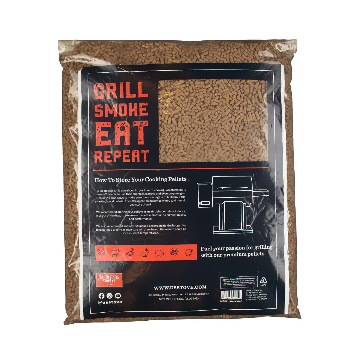 Competition Cooking Pellets, 20lb Bag FOXCUP