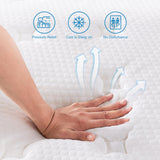 Vaobyk Queen Mattress, 12 inch Hybrid Queen Mattress in a Box, Memory Foam Mattress with Pocket Springs, Pressure Relief & Motion Isolation, CertiPUR-US Certified, Medium Firm Vaobyk