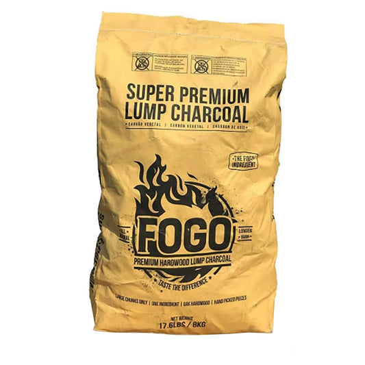 FOGO Super Premium Oak Restaurant Quality All-Natural Large Sized Hardwood Lump Charcoal for Grilling and Smoking, 17.6 Pound Bag