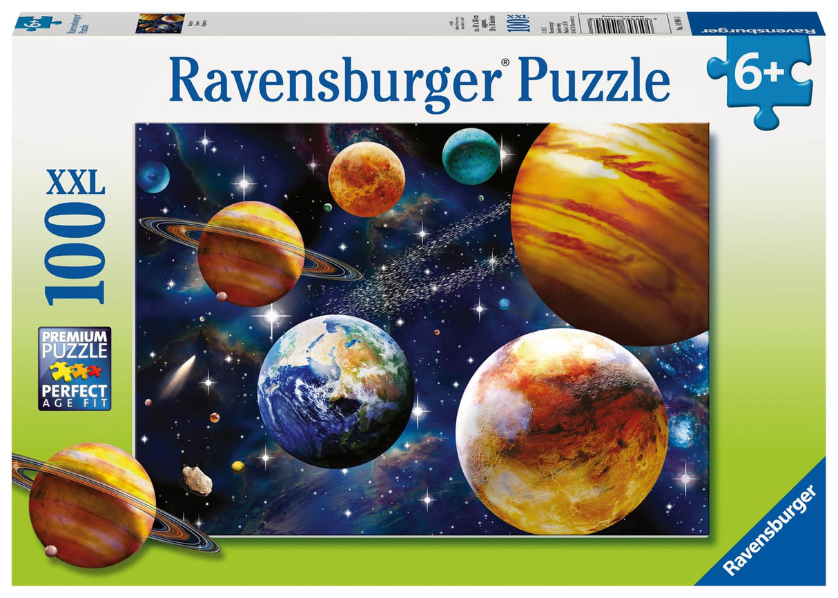 Ravensburger Space 100-Piece Jigsaw Puzzle for Kids - Unique, Pieces | Engaging Space-Themed Artwork | Enhances Concentration and Creativity | Ideal Gift for Birthdays and Holidays Ravensburger