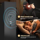 Metallitrend 10-15 Large Gun Safe Cabinet with 3 Pistol Pouches,Rifle Gun Safes for Home Fireproof Waterproof Adjustable Rack and Biometric Lock,Heavy-Duty Gun Safes for Rifles and Shotguns Money Metallitrend