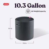 Keter Cool Side Table Cooler 3 in 1 Outdoor Patio Table and Ice Chest Storage, Ideal Hot Tub Table, Decor and Outdoor Patio Bar, Portable Bar, Graphite Keter